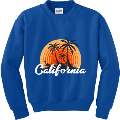 California Vintage Retro Style For California Lovers Meaningful Gift Kids Sweatshirt