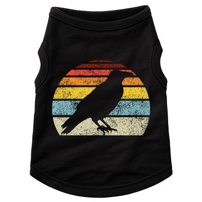 Crow Vintage Raven Gothic Retro Bird Lover Doggie Tank