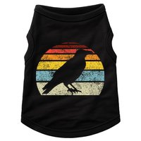Crow Vintage Raven Gothic Retro Bird Lover Doggie Tank
