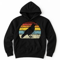 Crow Vintage Raven Gothic Retro Bird Lover Hoodie