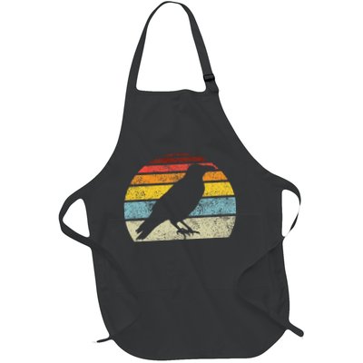 Crow Vintage Raven Gothic Retro Bird Lover Apron
