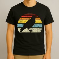 Crow Vintage Raven Gothic Retro Bird Lover T-Shirt