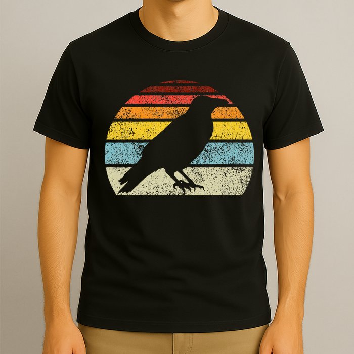 Crow Vintage Raven Gothic Retro Bird Lover T-Shirt