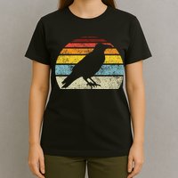 Crow Vintage Raven Gothic Retro Bird Lover T-Shirt