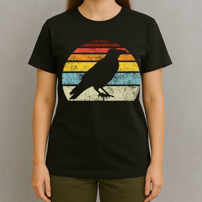 Crow Vintage Raven Gothic Retro Bird Lover T-Shirt