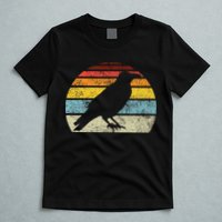 Crow Vintage Raven Gothic Retro Bird Lover T-Shirt