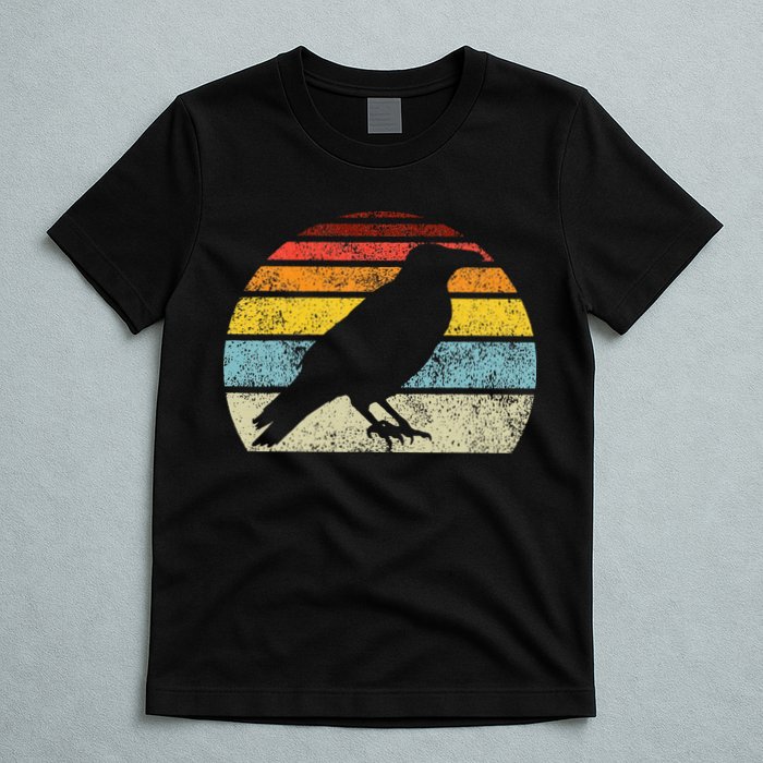 Crow Vintage Raven Gothic Retro Bird Lover T-Shirt