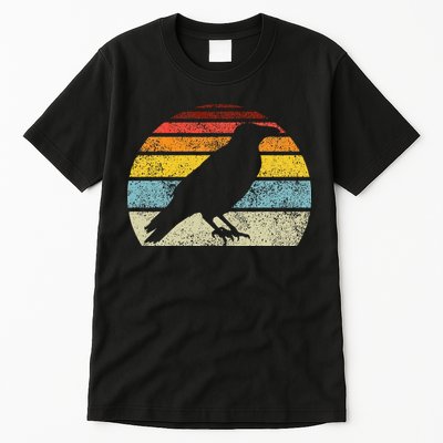Crow Vintage Raven Gothic Retro Bird Lover Tall T-Shirt