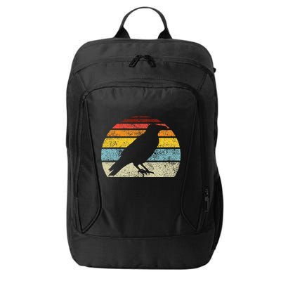 Crow Vintage Raven Gothic Retro Bird Lover City Backpack