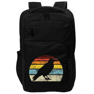 Crow Vintage Raven Gothic Retro Bird Lover Impact Tech Backpack