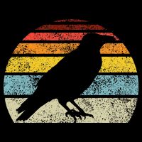 Crow Vintage Raven Gothic Retro Bird Lover Backpack