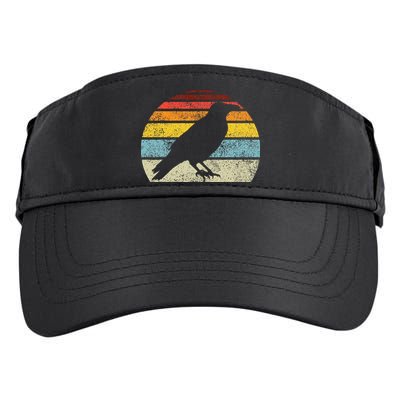 Crow Vintage Raven Gothic Retro Bird Lover Adult Drive Performance Visor