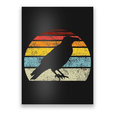 Crow Vintage Raven Gothic Retro Bird Lover Poster