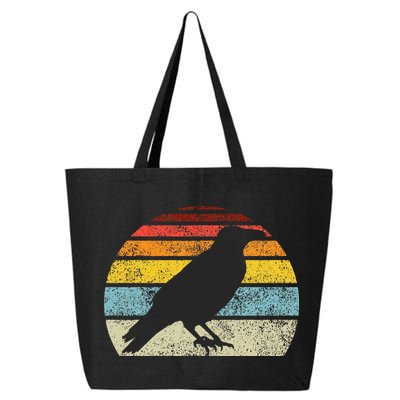 Crow Vintage Raven Gothic Retro Bird Lover 25L Jumbo Tote
