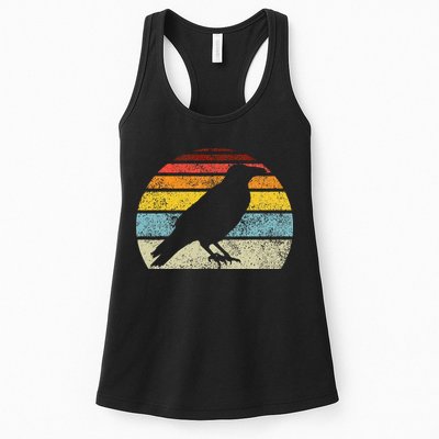 Crow Vintage Raven Gothic Retro Bird Lover Womens Tank Top