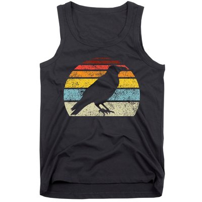 Crow Vintage Raven Gothic Retro Bird Lover Tank Top