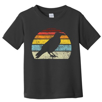 Crow Vintage Raven Gothic Retro Bird Lover Toddler T-Shirt