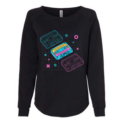 Cassettes Vaporwave Retrowave Synthwave Retro Vintage Womens California Wash Sweatshirt