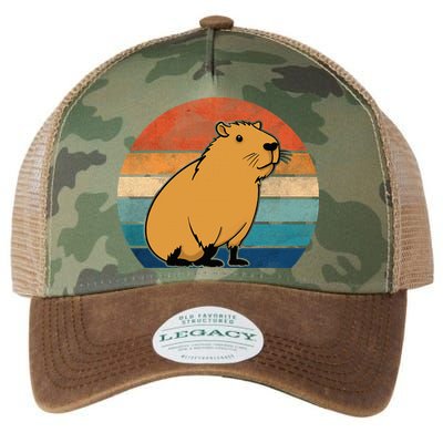 Capybara Vintage Rodent Funny Capybara Legacy Tie Dye Trucker Hat