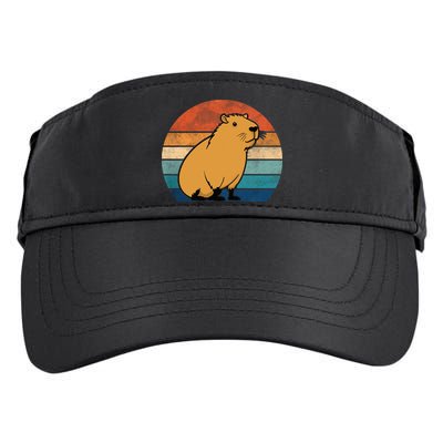 Capybara Vintage Rodent Funny Capybara Adult Drive Performance Visor