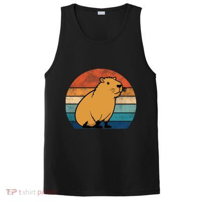 Capybara Vintage Rodent Funny Capybara PosiCharge Competitor Tank