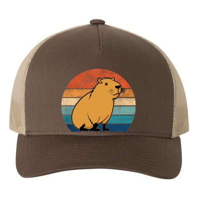 Capybara Vintage Rodent Funny Capybara Yupoong Adult 5-Panel Trucker Hat