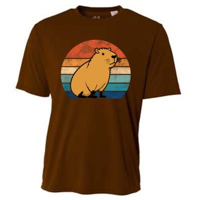 Capybara Vintage Rodent Funny Capybara Cooling Performance Crew T-Shirt