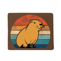 Capybara Vintage Rodent Funny Capybara Mousepad