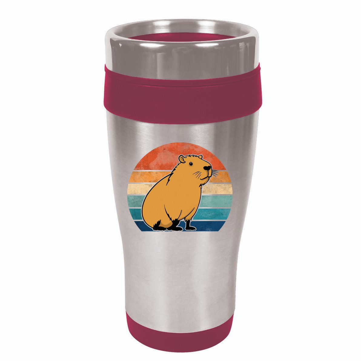 Capybara Vintage Rodent Funny Capybara 16oz Travel Tumbler