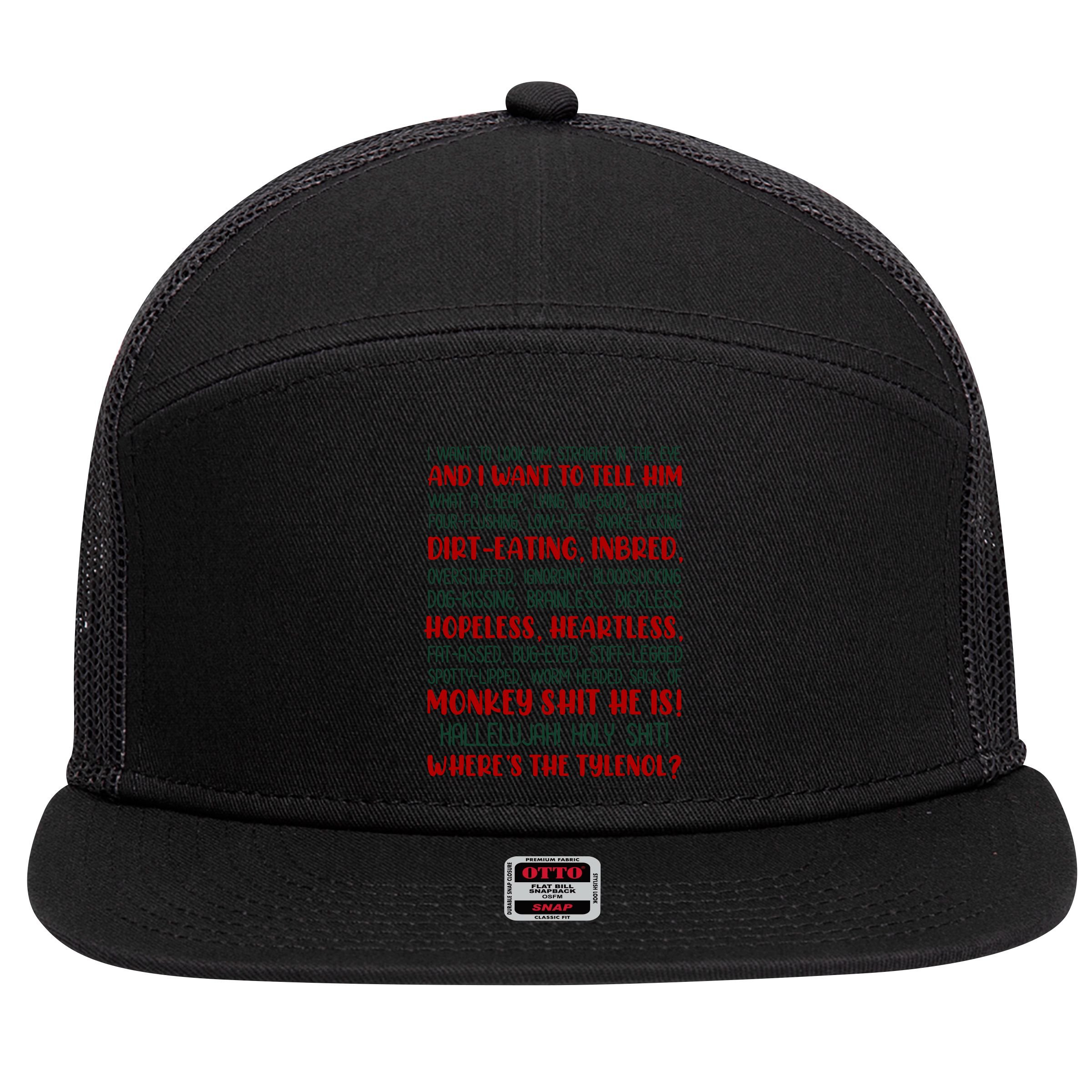 Christmas Vacation Rant Classic 7 Panel Mesh Trucker Snapback Hat