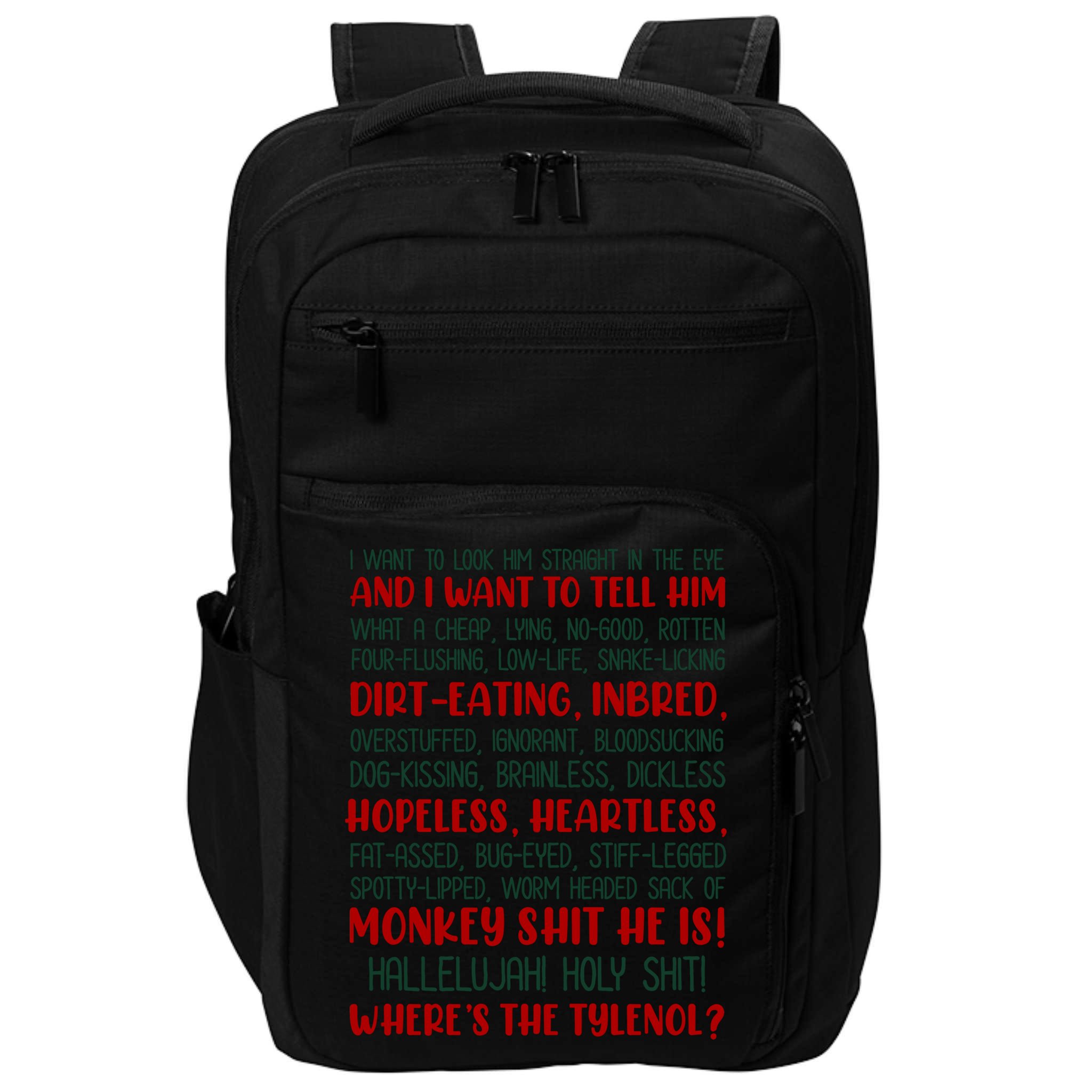 Christmas Vacation Rant Classic Impact Tech Backpack