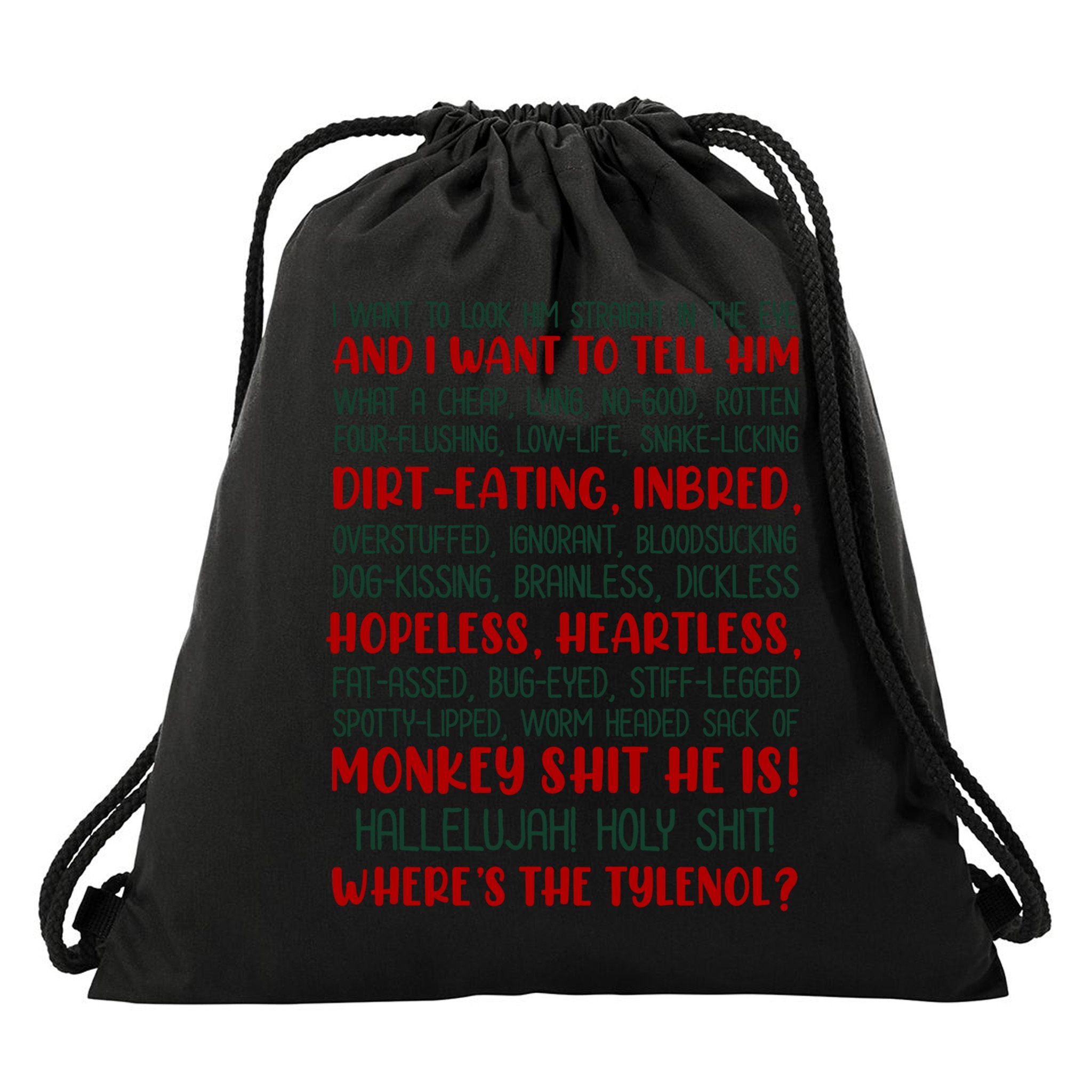 Christmas Vacation Rant Classic Drawstring Bag
