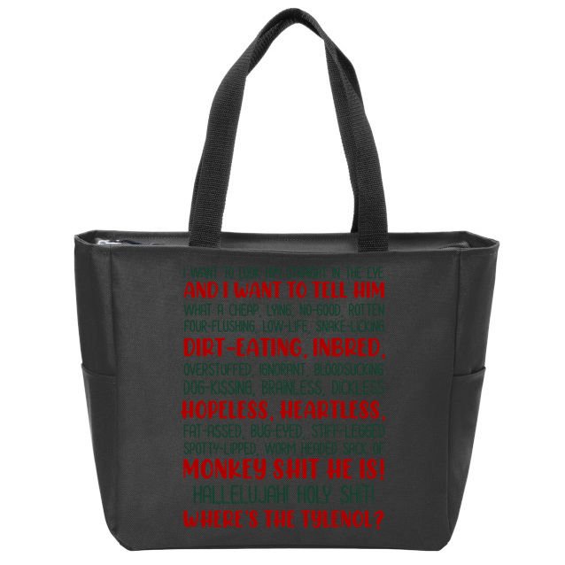 Christmas Vacation Rant Classic Zip Tote Bag