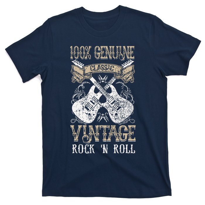 Classic Vintage Rock N Roll Music Guitars Gift T-Shirt