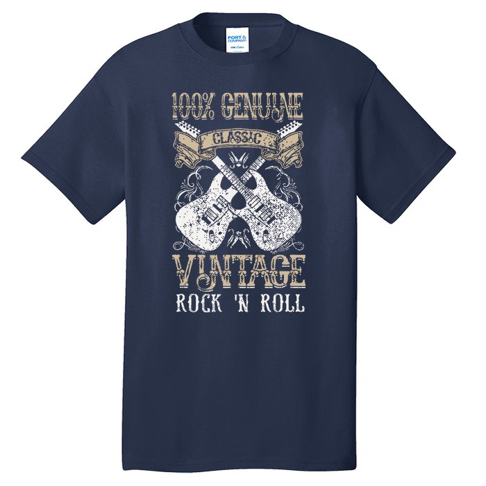 Classic Vintage Rock N Roll Music Guitars Gift Tall T-Shirt