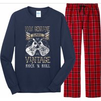 Classic Vintage Rock N Roll Music Guitars Gift Long Sleeve Pajama Set