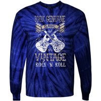 Classic Vintage Rock N Roll Music Guitars Gift Tie-Dye Long Sleeve Shirt