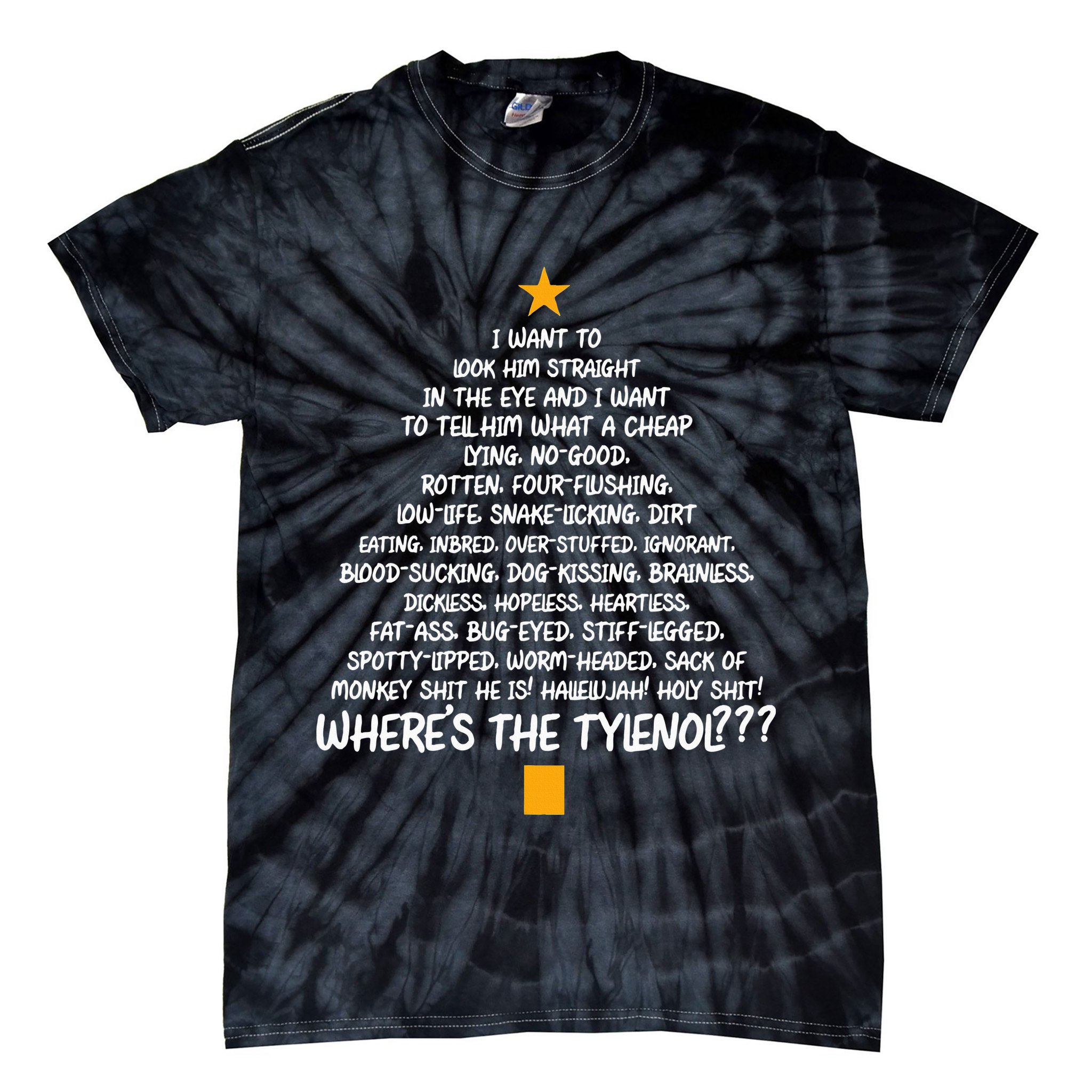 Christmas Vacation Rant  Christmas Tree Tie-Dye T-Shirt