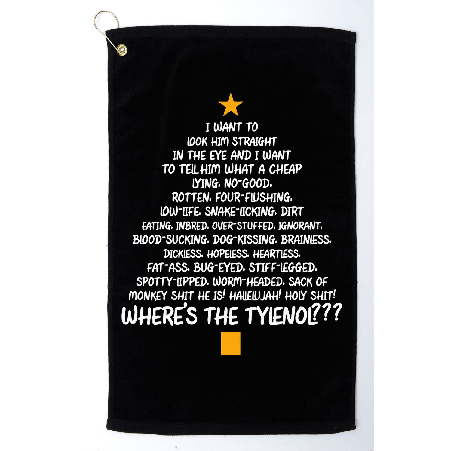 Christmas Vacation Rant  Christmas Tree Golf Towel