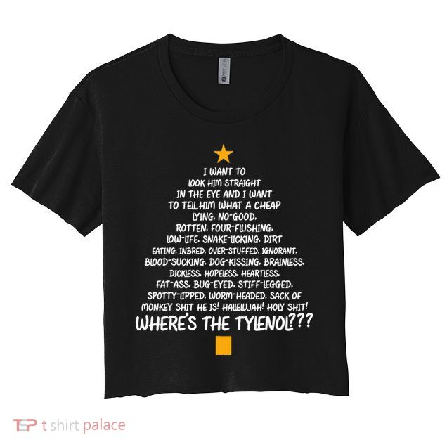 Christmas Vacation Rant  Christmas Tree Crop Top