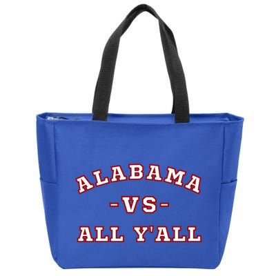 Classic Vintage Retro Alabama Vs All Yall Cool Gift Zip Tote Bag