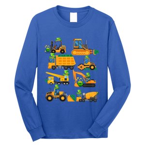 Construction Vehicle St Patricks Day Shamrock Funny Truck Gift Long Sleeve Shirt