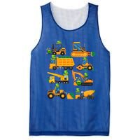 Construction Vehicle St Patricks Day Shamrock Funny Truck Gift Mesh Reversible Basketball Jersey Tank