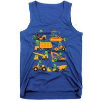 Construction Vehicle St Patricks Day Shamrock Funny Truck Gift Tank Top