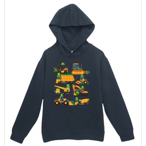 Construction Vehicle St Patricks Day Shamrock Funny Truck Gift Urban Pullover Hoodie