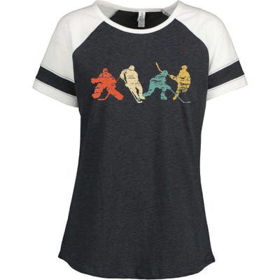 Classic Vintage Style Ice Hockey Enza Ladies Jersey Colorblock Tee