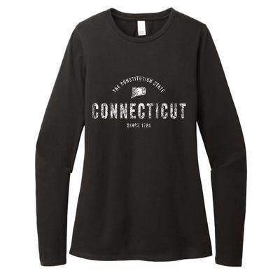 Connecticut Vintage Sports Design Womens CVC Long Sleeve Shirt