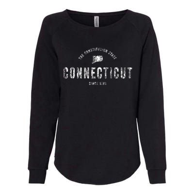 Connecticut Vintage Sports Design Womens California Wash Sweatshirt