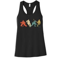 Classic Vintage Style Ice Hockey Women's Racerback Tank