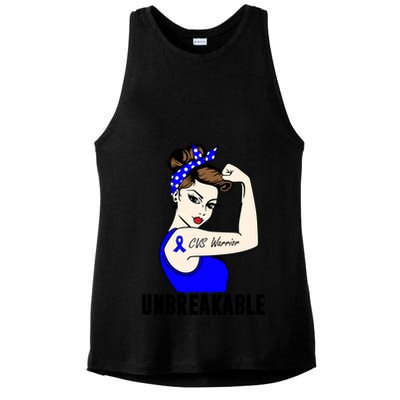 Cyclic Vomiting Syndrome Warrior Unbreakable Strong Cute Gift Ladies PosiCharge Tri-Blend Wicking Tank